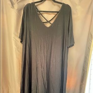 Lane Bryant black t-shirt dress plus size 22/24 or 3x
